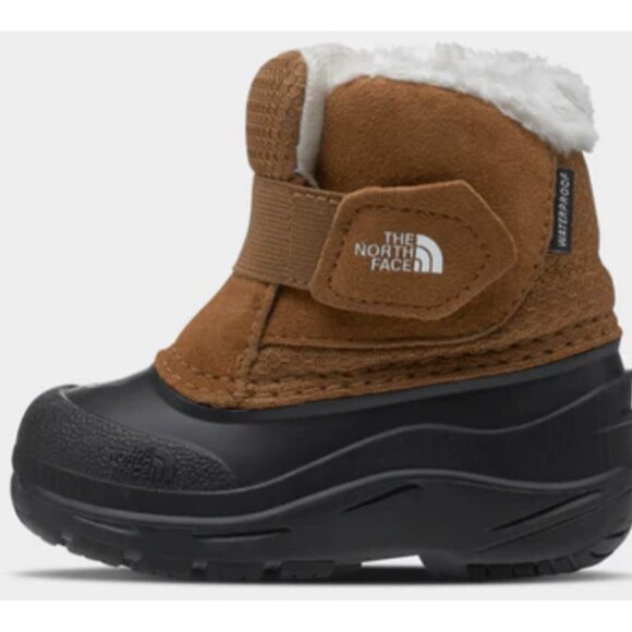 THE NORTH FACE Toddler Alpenglow II Waterproof Insulated Boot SZ 8 Camel Brn/Blk - Picture 2 of 14